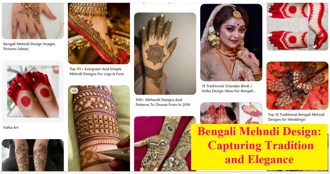 Bengali Mehndi Design: Capturing Tradition and Elegance