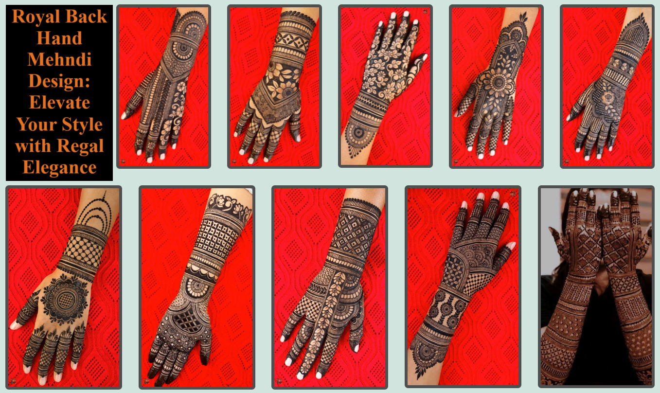 Royal Back Hand Mehndi Design: Elevate Your Style with Regal Elegance