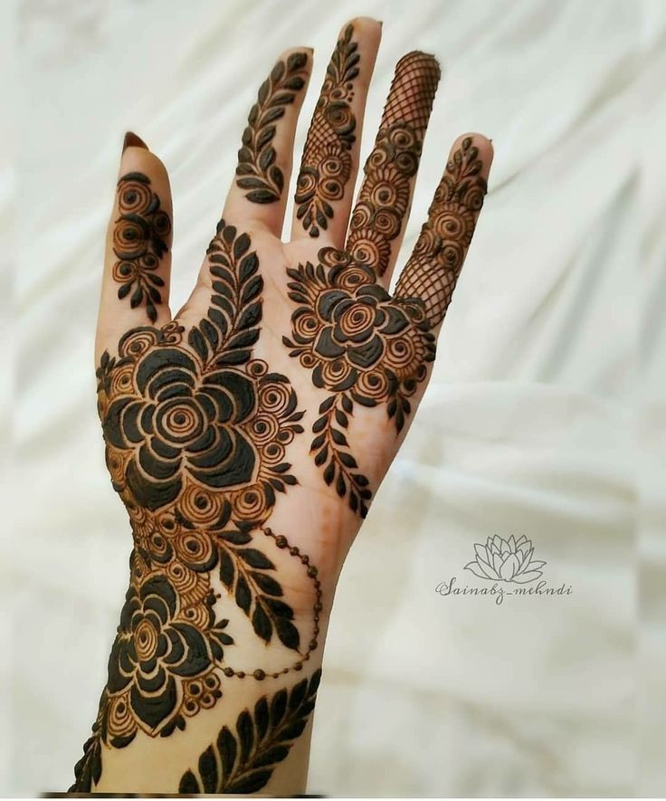 50+ Back Hand Mehndi Designs for Weddings and Festivals