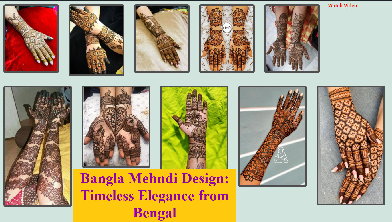 Bangla Mehndi Design: Timeless Elegance from Bengal