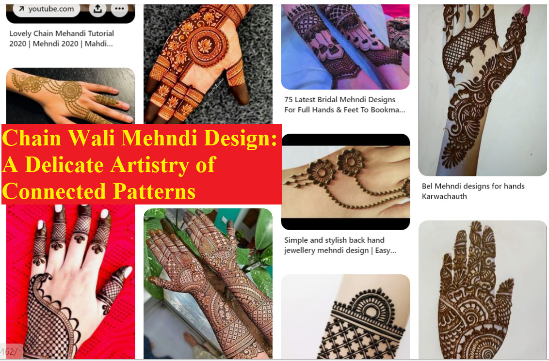 Chain Wali Mehndi Design: A Delicate Artistry of Connected Patterns