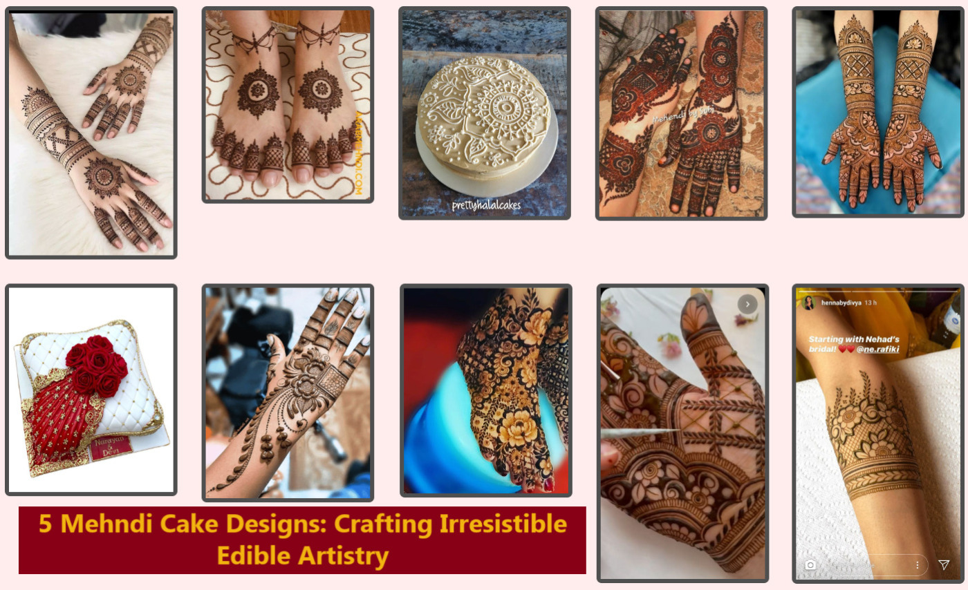 5 Mehndi Cake Designs: Crafting Irresistible Edible Artistry