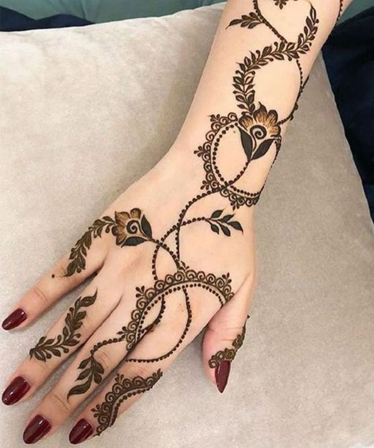 Simple khaleeji henna | Simple arabic mehndi designs, Mehndi designs for  beginners, Mehndi designs for fingers