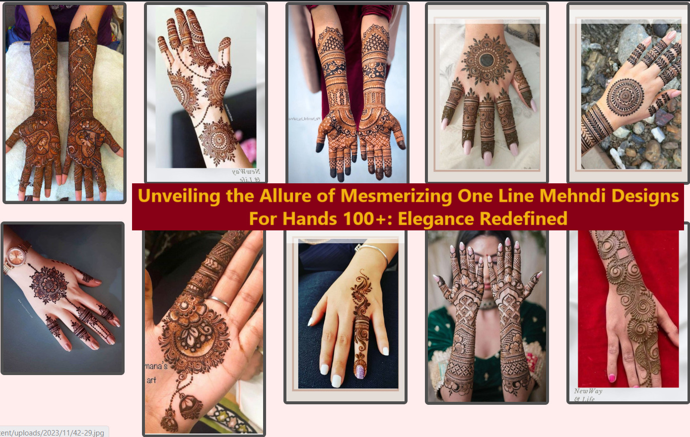 Unveiling the Allure of Mesmerizing One Line Mehndi Designs For Hands 100+: Elegance Redefined